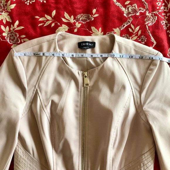 Superb bebe Silver Peony Fit & Flare Round Neck Zip-Front Princess Coat - XS - Picture 10 of 15